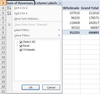 Pivot Tables HIDING/UNHIDING PIVOTTABLE ITEMS You do not have to display all the field items in a PivotTable report. You can hide selected items.