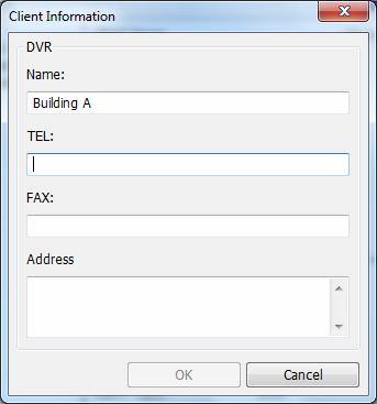 To create a GV-VMS client, highlight the DVR List from the left panel and click the Add A Client button (No.