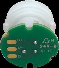Remote sensors are delivered as shown, with no wires.