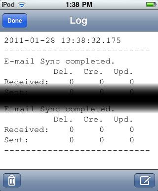 client. Your Helpdesk may ask for this. Do the following: 1 From the DME Desktop, tap Tools > Log.