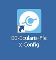 Configure the OO-Ocularis-Flex The OO-Ocularis-Flex Config icon will be present on the desktop. Click the icon to launch the OO-Ocularis-Flex Proxy Configuration dialog.