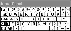 Detailed Operation Keyboard Small key: upper case Large Key configuration: Provides alphabetic or numeric keys alone.