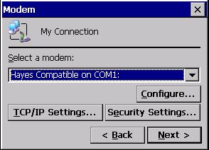 Detailed Operation Communication Ports The Connection window appears. 2. Double-tap Make New Connection. The Make New Connection wizard appears. 3. Type a name for the new connection. 4.