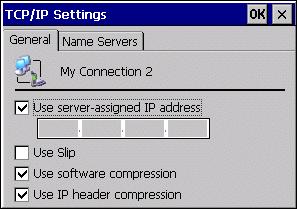 3 Detailed Operation Communication Ports The TCP/IP Settings dialog box appears. 3. Use the TCP/IP settings from your internet provider.