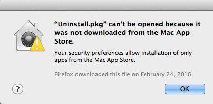 than from Mac App Store. Click OK to close this message. 1.