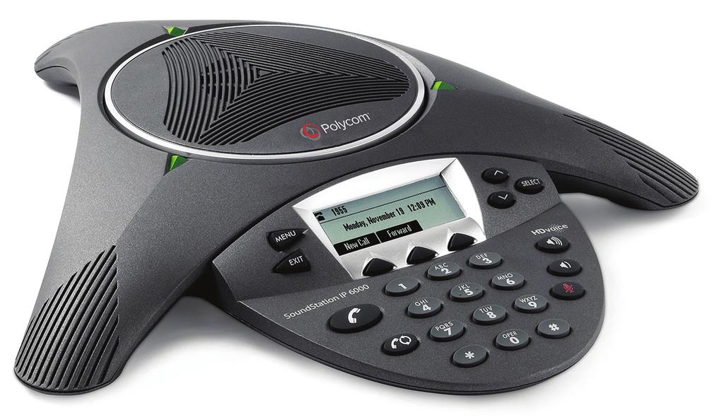 SoundStation IP 6000 Conference phone for midsize rooms Delivering superior performance for midsize conference rooms, the SoundStation IP 6000 offers a price-to-performance breakthrough for