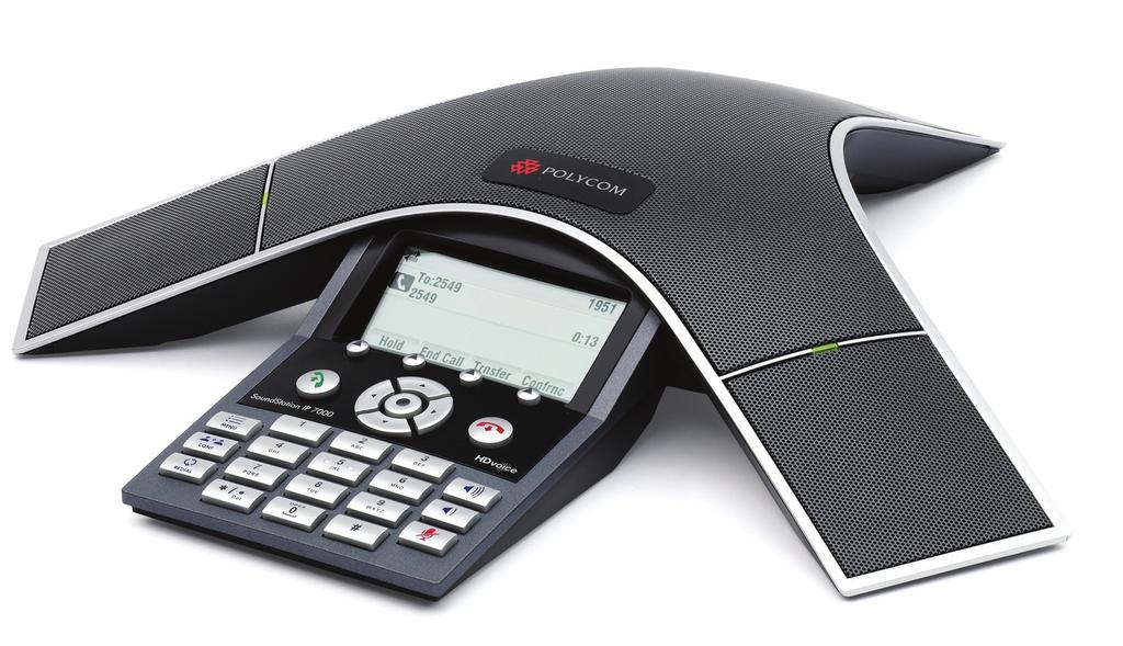 SoundStation IP 7000 Conference phone for large rooms and executive offices The SoundStation IP 7000 is a breakthrough conference phone that delivers outstanding performance and a robust feature set.