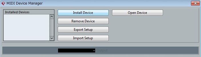 4 Confirm that ASIO Driver is set to Yamaha Steinberg USB ASIO or Yamaha MX49/MX61 Click Devices menu Device Setup... VST Audio System. Confirm the ASIO Driver setting.