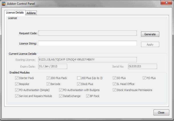 Licencing Eureka Addon Packs using the Eureka Control Panel Before using a Eureka Addons pack, it must first be registered and licenced with Eureka Solutions.