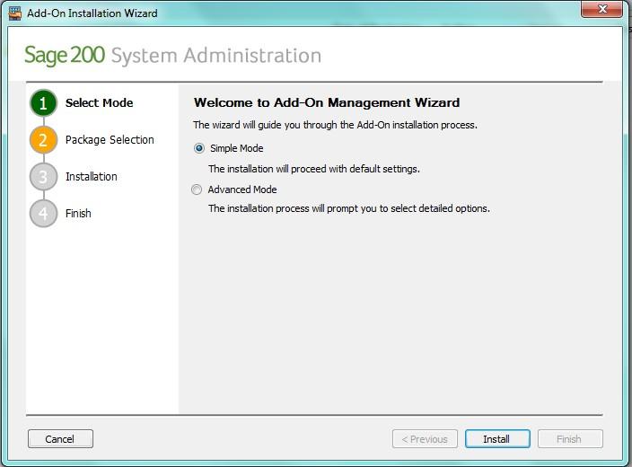 Launching the Add-On Management Wizard From the console, right click Add-Ons in the console tree on the left hand side and select Add
