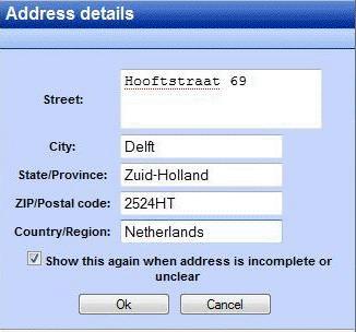 The drop down menu shown in Figure 2.50, Cascade menu to choose the address type is used to change between these addresses.