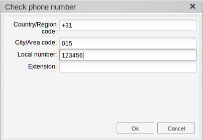 Chapter 3. Using the Zarafa WebApp Figure 3.31. Phone details dialog Figure 3.32.