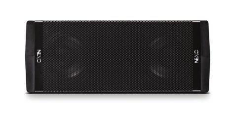 ID24 compact full-range speaker 309mm wide, 132mm high and 233mm front to back, the ID24 is a compact full range speaker using twin 4 inch drivers in a V formation