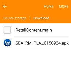 01. Copy & Run Retail Mode Application APK 1. Copy Retail Mode Application APK and RetailContent.main file from the computer to the device s Download folder [Figure 1] 2.