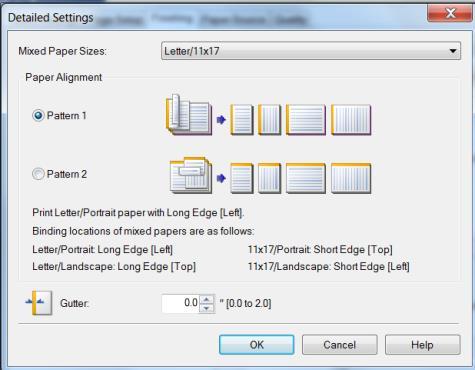 Finishing Tab: Print Style: Enables you to switch between 1-sided and 2-sided printing.