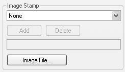 PRINTING AN IMAGE OVER THE PRINT DATA (Image Stamp) A bitmap or JPEG image stored on your computer can be printed over the print data. The size, position, and angle of the image can be adjusted.