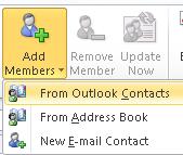 Click Add Members if the contact already exists, choose