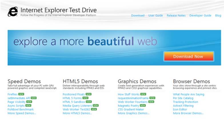 EXAMPLES HTML5 Samples http://ie.microsoft.