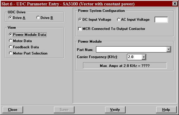 Step 3. Step 4. Use the Configure Parameters option to access the Parameter Entry screens.