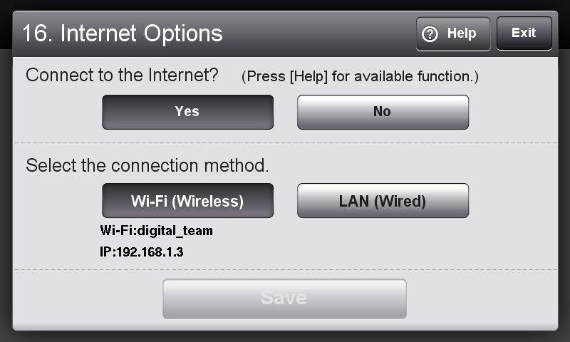5. Wi-Fi 1) Connect the computer or laptop to the Internet. 2) Connect the InBody to the Internet using [Wi-Fi (Wireless)].