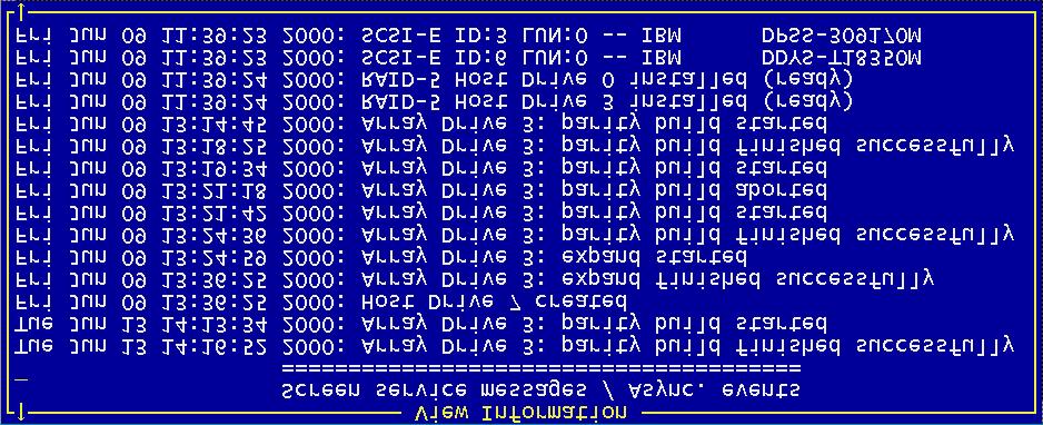 20 At the end of this protocol is a chronological listing of boot messages and other events stored in the Flash-RAM of the ICP Controller. If the buffer is full, the oldest events are deleted first.