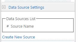 Data Source Settings Data source settings allow you to define where the