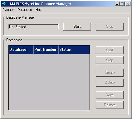 Setting Up the Planning Server For more information about the Planner Manager commands, see the Planner Manager Online Help. Do NOT perform these steps through a Remote Desktop Connection. 1.