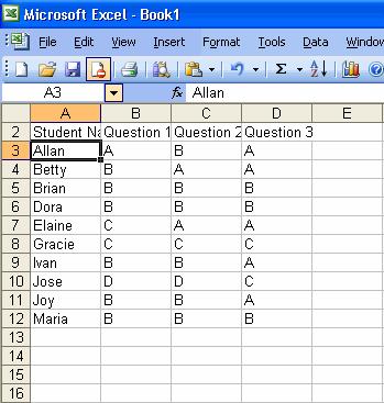 Excel Overview (cont d) When you click in a cell and start typing, the data will appear in