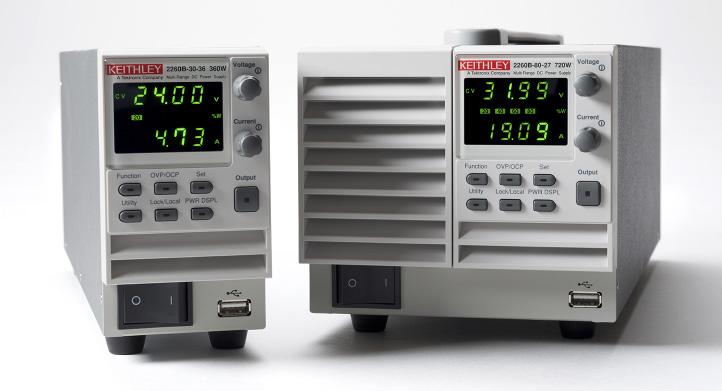 3-Year Warranty Series 2260B 360W and 720W versions with voltage up to 80V and current up to 72A Combine power supplies in serial and parallel combinations to expand voltage and current outputs up to