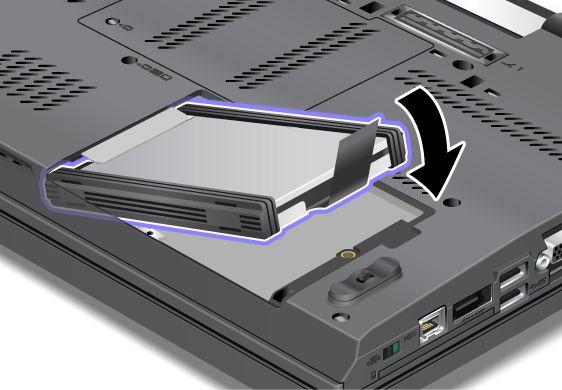 8. Insert the solid state drive into the slot. 9.