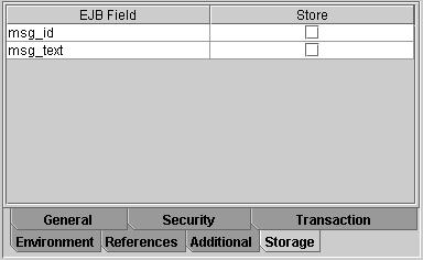 Additional Tab The Additional tab provides general information about the EJB.
