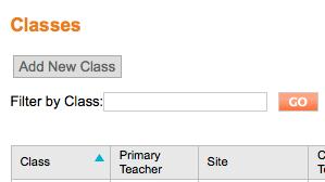 Classes Adding a Class From the ADMINISTRATION tab s drop-down menu, select Programs, Sites & Classes to display the submenu.
