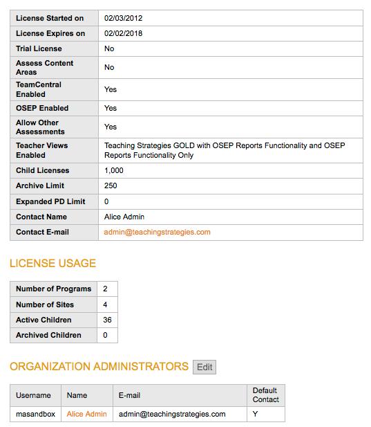 License Information View License History: This screen lists all license activity for your organization.