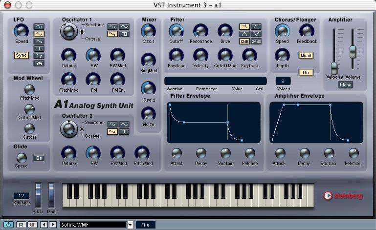 Making parameter settings After you ve recorded your synth or string part (and possibly adjusted its volume in the Mixer) you may want to adjust the actual sound as well.