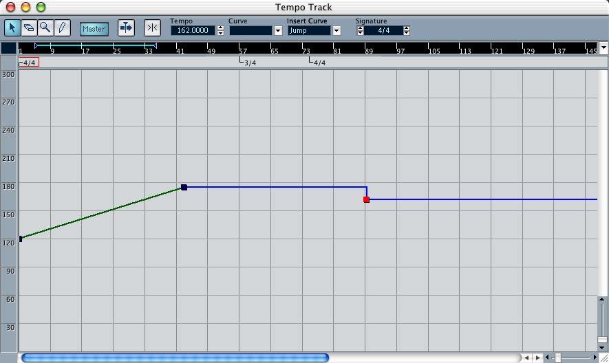 Tempo Track Editor For each audio and MIDI track, you can specify whether it should use a musical or linear Time base.