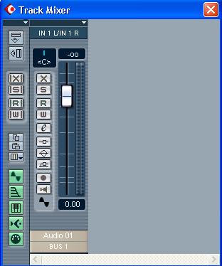 3. Close the VST Inputs window, and open the Mixer from the Devices menu. This is Cubase SX/SL s mixer window, used for setting levels, etc.