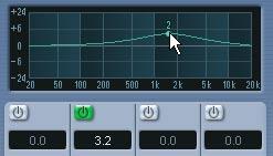 Now we will move on to the electric piano track, and try a slightly different approach: 9. Click the small arrow button in the lower left corner of the Channel Settings window and select E.