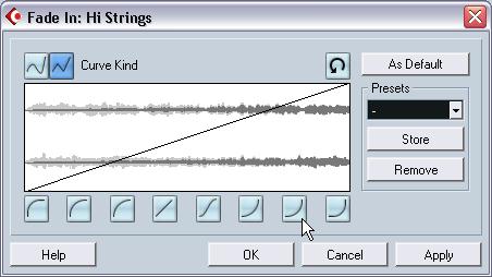Adding a fade The strings in bar 5 appear rather abruptly they would benefit from being faded in. In the Mixing tutorial we created a fade by automating a fader let s try another method instead: 1.