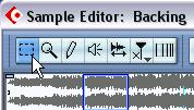 Editing audio in the Sample Editor an example This example describes how to remove a section of audio and insert it at another position,