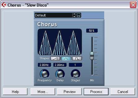Applying an effect plug-in (Cubase SX only) As described on page 115, you can add real-time effects in the mixer. However, sometimes it is useful to apply an effect directly to an audio event or clip.