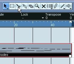 Using tools Editing in Cubase SX/SL is largely done with the various tools.