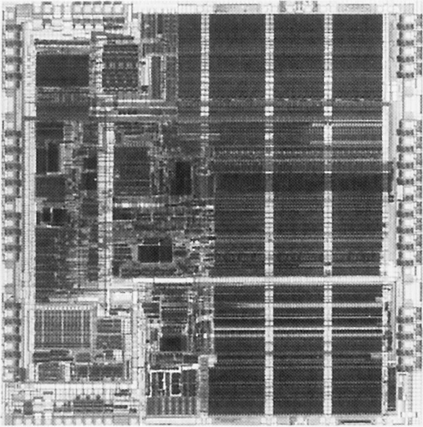 37 Chip layout for the TI 8847, MIPS R3010, and Weitek