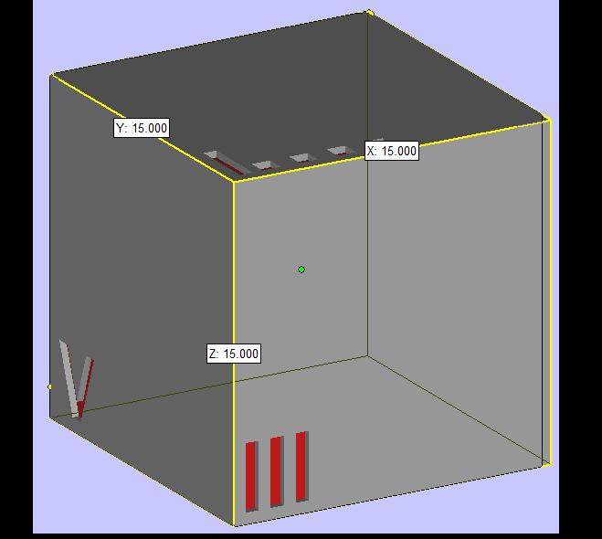 Methods Cube sintered on EOS P760 machine Dimensions: 15X15X15mm Parameter Value Unit UP Face Laser power 38 [W] Outline laser power 5.