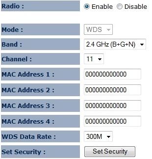 30 Channel Check Channel Time Manually select which channel the wireless signal will use.