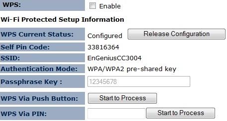 43 5.6 WPS (Wi-Fi Protected Setup) The WPS feature in the Wireless menu follows the Wi-Fi Alliance WPS standard.