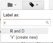Auto suggest works for both Move to and Labels features 'Auto Suggest' also works when entering