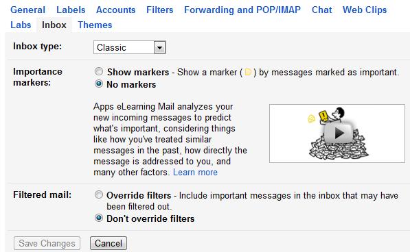 Just like the Spam filter improves over time which emails are unsolicited based on who sent the email and which emails you mark as spam, Priority Inbox improves the more you use it and