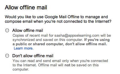 Page 9 Tip: Use Gmail and other Apps Offline Use Gmail