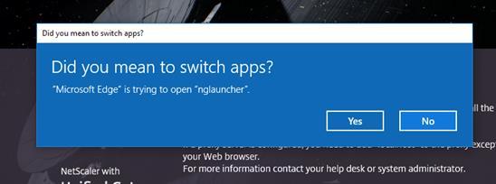 7. If prompted to open nglauncher, click Yes. 8.