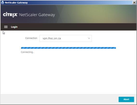 on.ca To log on to NetScaler Gateway from the Windows System Tray: 1.